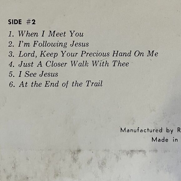 Riding The Range For Jesus USED VINYL RECORD Gospel 70s RCA/Sacred Knof Records - Picture 5 of 6